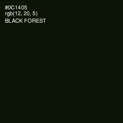 #0C1405 - Black Forest Color Image